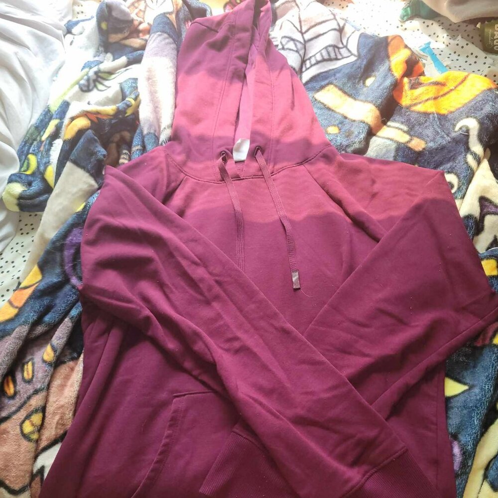 purple hoodie